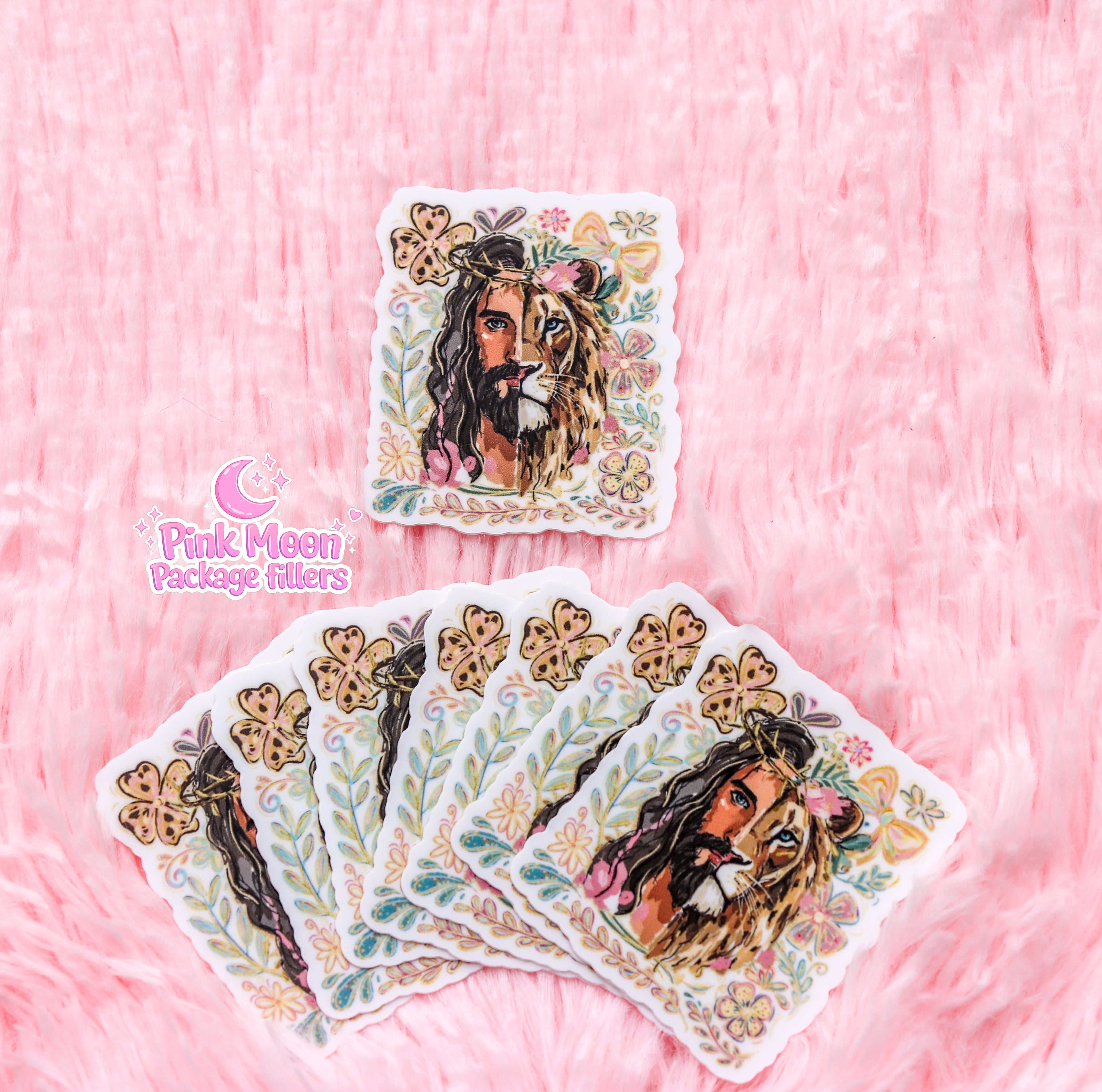 Jesus/Lion STICKER
